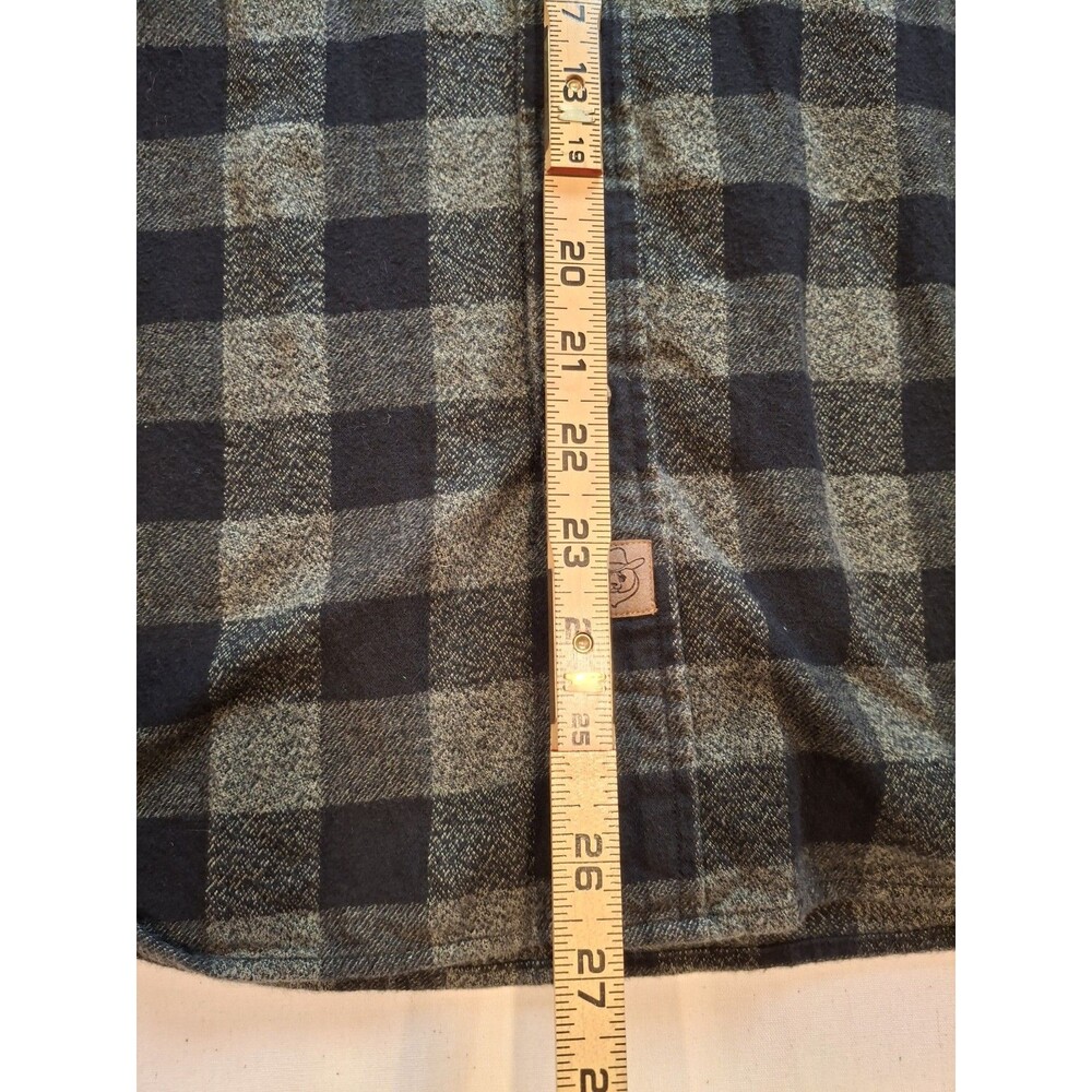 Dubinik Shirt Mens Sz XXL Green/Black Customized Version Plaid Flannel Flip Cuff - Picture 9 of 12